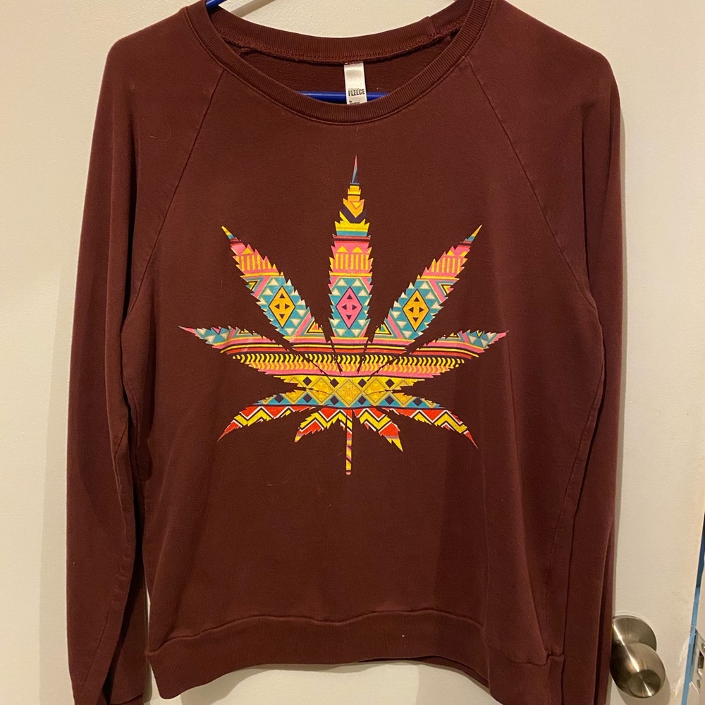 Medium Pot Leaf Crewneck